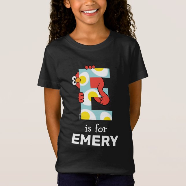 Camiseta Elmo Alphabet | E Ovos (Frente)