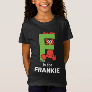 Camiseta Elmo Alphabet   F Verde