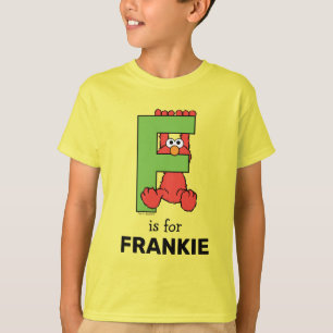 Camiseta Elmo Alphabet   F Verde