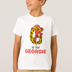 Camiseta Elmo Alphabet   G Girafa