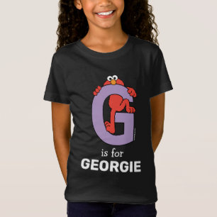 Camiseta Elmo Alphabet   G Roxo