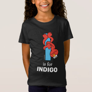 Camiseta Elmo Alphabet   I Azul