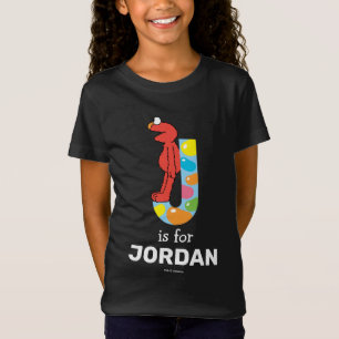 Camiseta Elmo Alphabet   J Jelly Bean