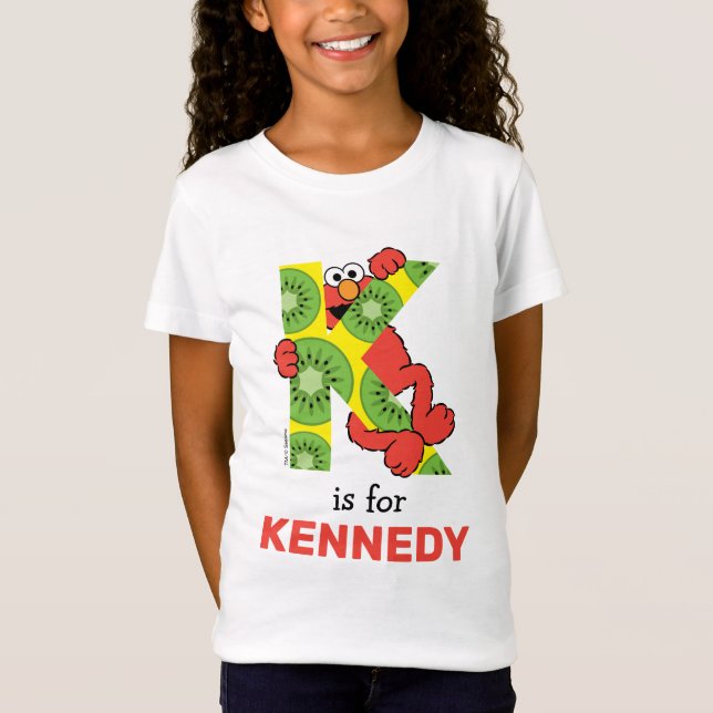 Camiseta Elmo Alphabet | K Kiwi (Frente)