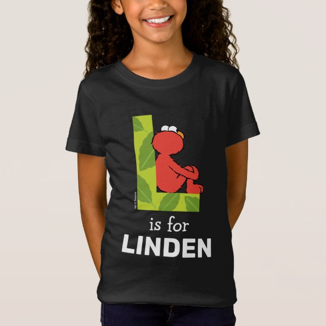 Camiseta Elmo Alphabet | L Folha (Frente)
