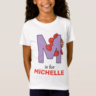 Camiseta Elmo Alphabet M Roxo