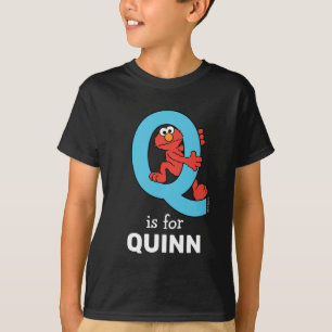 Camiseta Elmo Alphabet   Q Azul