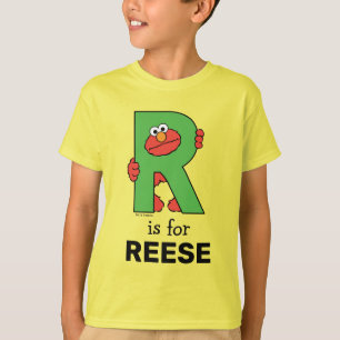 Camiseta Elmo Alphabet   R Verde