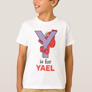 Camiseta Elmo Alphabet   Y Roxo