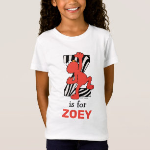 Camiseta Elmo Alphabet   Z Zebra