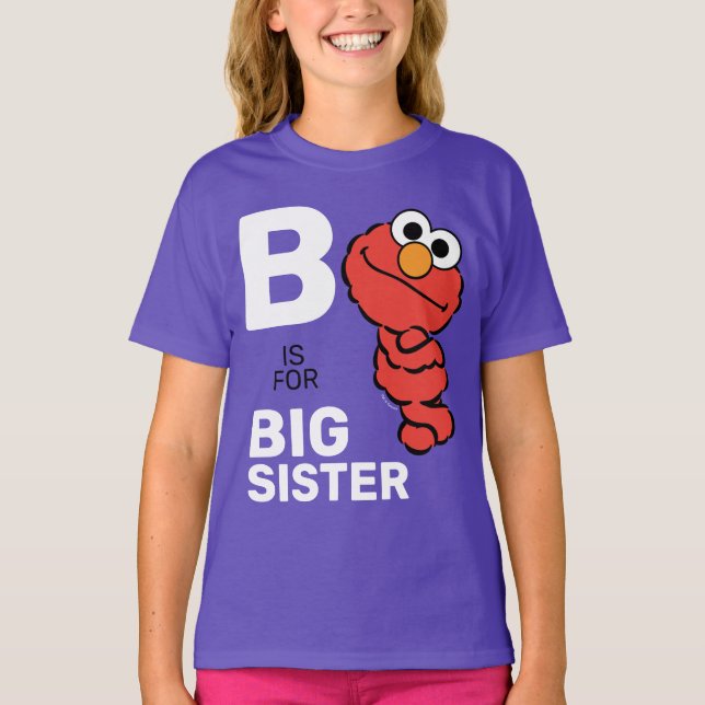 Camiseta Elmo | B é para a Big Sister (Frente)