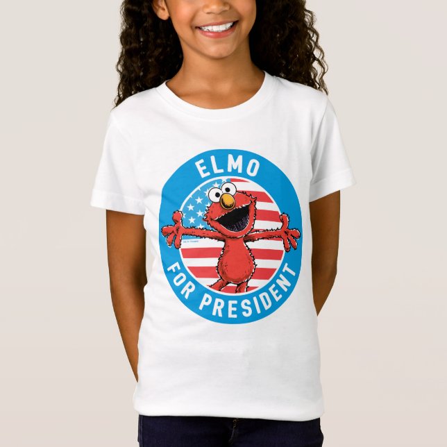 Camiseta Elmo para Presidente - Flag (Frente)