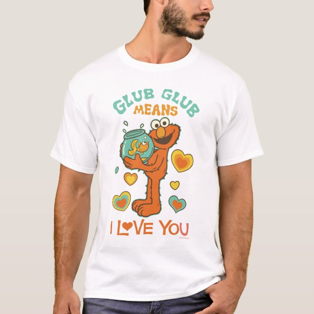 Camiseta Elmo Segurando seu Pet Goldfish (Frente)