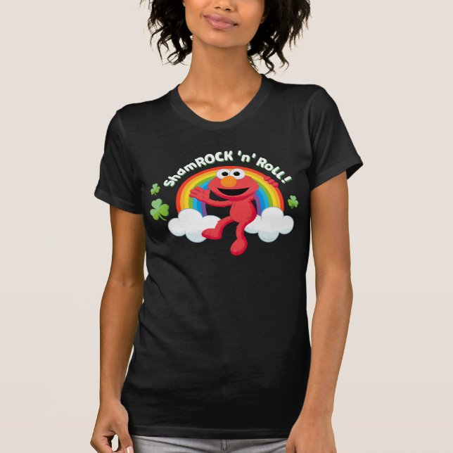 Camiseta Elmo | Shamrock 'n' Roll Rainbow (Frente)