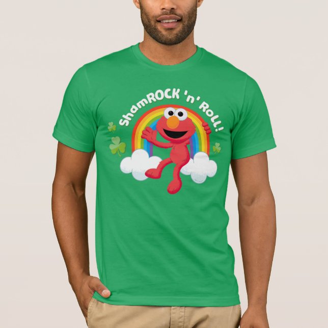Camiseta Elmo | Shamrock 'n' Roll Rainbow (Frente)