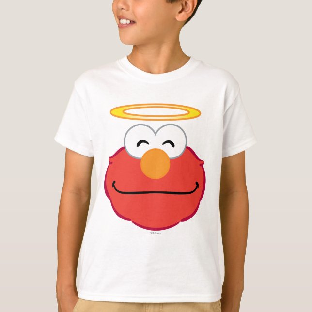 Camiseta Elmo Smiling Face com Halo (Frente)