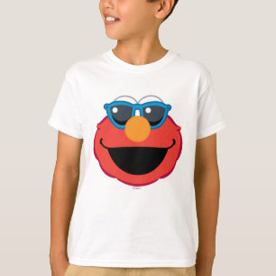 Camiseta Elmo Sorrindo Rosto com Óculos Solares