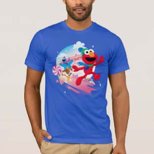 Camiseta Elmo, Tango & Cookie Monster   Melhor Natal Nunca
