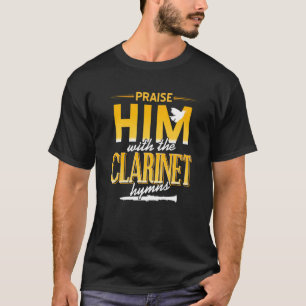 Camiseta Elogia-O Com Os Hinos Clarinet Legal Pres Retro