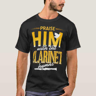 Camiseta Elogia-O Com Os Hinos Clarinet Legal Pres Retro