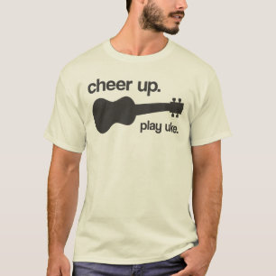 Camiseta Elogio acima. Jogo uke.