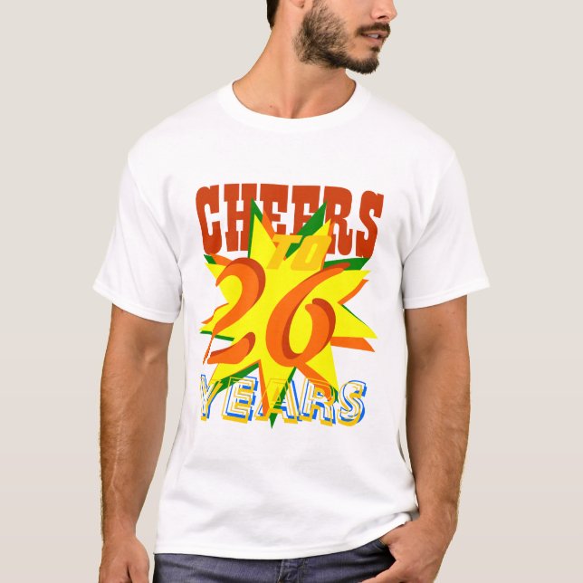 Camiseta Elogios a 26 anos (Frente)