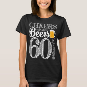 Camiseta Elogios e cervejas aos 60 anos o t-shirt básico de