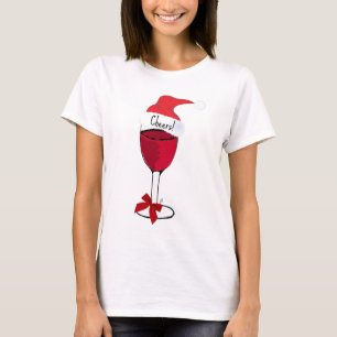 Camiseta Elogios! IMPRESSÃO do VINHO TINTO do FERIADO por