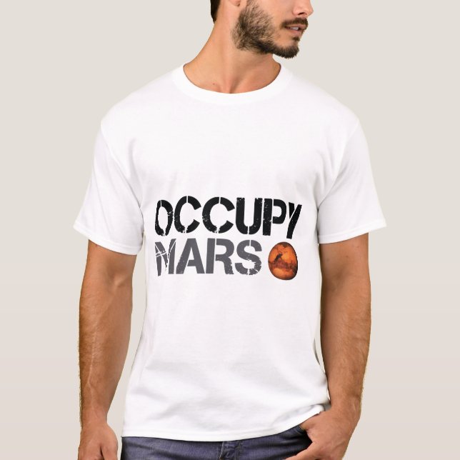 Camiseta elon musk ocupa marte (Frente)