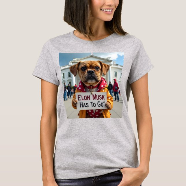 Camiseta Elon Musk tem que ser político (Frente)