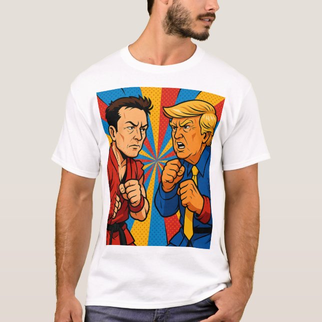 CAMISETA ELON MUSK VS DONALD TRUMP (Frente)