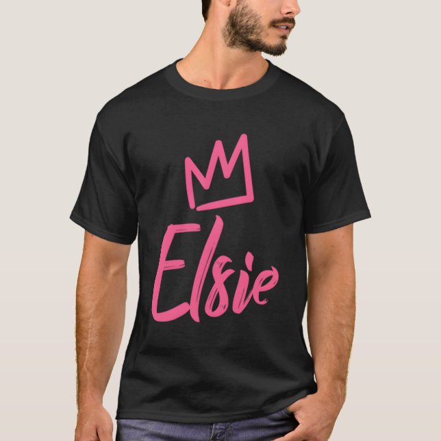 Camiseta Elsie The Queen K Crown Name (Frente)