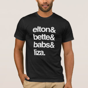 Camiseta Elton Bette Babs e Liza
