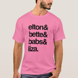 Camiseta Elton Bette Babs e Liza