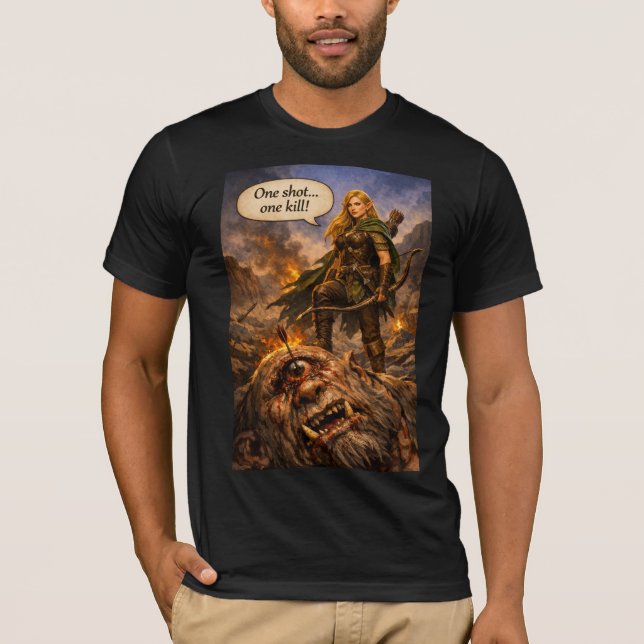 Camiseta Elven Ranger vs Cyclops (Frente)