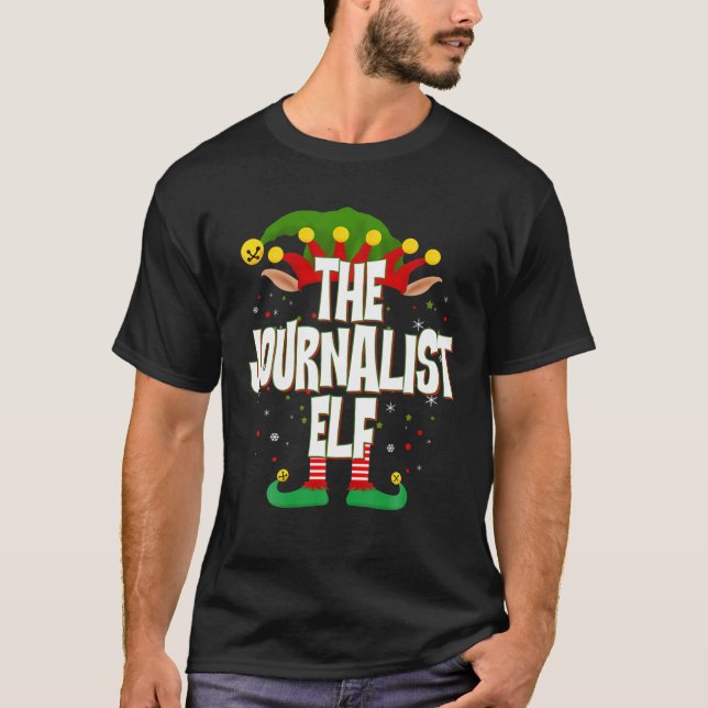 Camiseta Elves Group The Jouralist Elf Christmas (Frente)