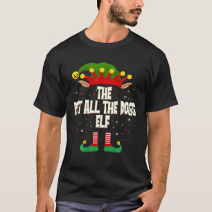 Camiseta Elves Group The Pet All The Dogs Elf Christmas