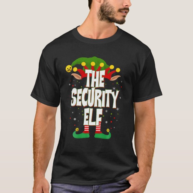 Camiseta Elves Group The Security Elf Christmas (Frente)