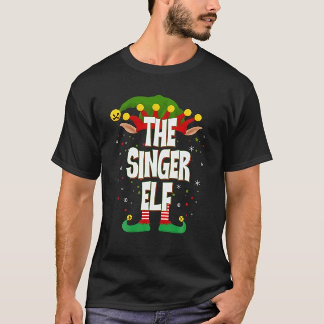 Camiseta Elves Group The Singer Elf Christmas (Frente)