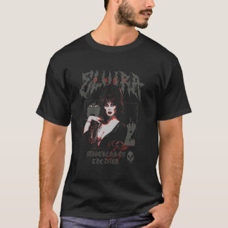 Camiseta Elvira Mistress Da Colagem Escura Poster Pullove