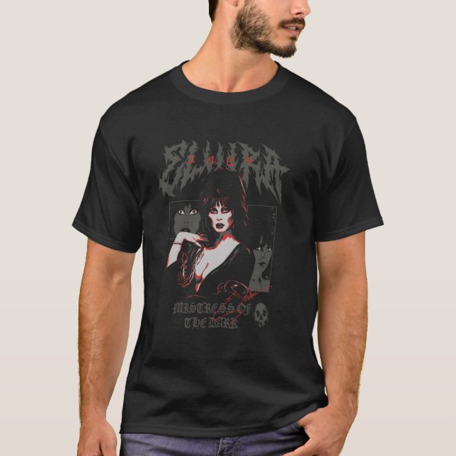 Camiseta Elvira Mistress Da Colagem Escura Poster Pullove (Frente)