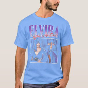 Camiseta Elvira Senhora das Trevas Roxo 90s amiga do Horror