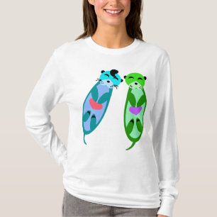 Camiseta Elvis Otter e Amigo com Corações #2