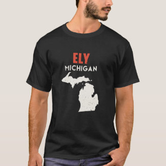 Camiseta Ely Michigan EUA State America Viagem Michiganian