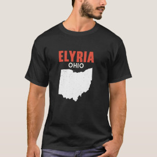 Camiseta ELYRIA Ohio EUA State America Viagem Ohioan