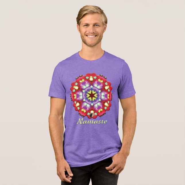 Camiseta Elysium Namaste Caleidoscópio (Frente Completa)