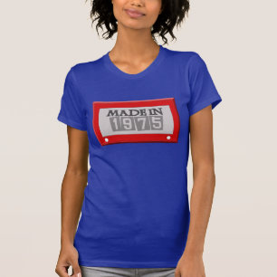 Camiseta Em 1975 T inspirado FEITO do ANIVERSÁRIO do esbo