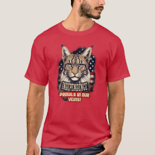 Camiseta Em 4 de julho, a Independência Americana de Bobcat