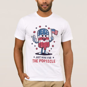 Camiseta Em 4 De Julho, Apenas Aqui Para O Patriótico Do Pi