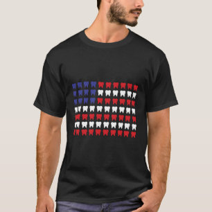 Camiseta Em 4 De Julho, Doutrina Patriótica Dentária Da Hig